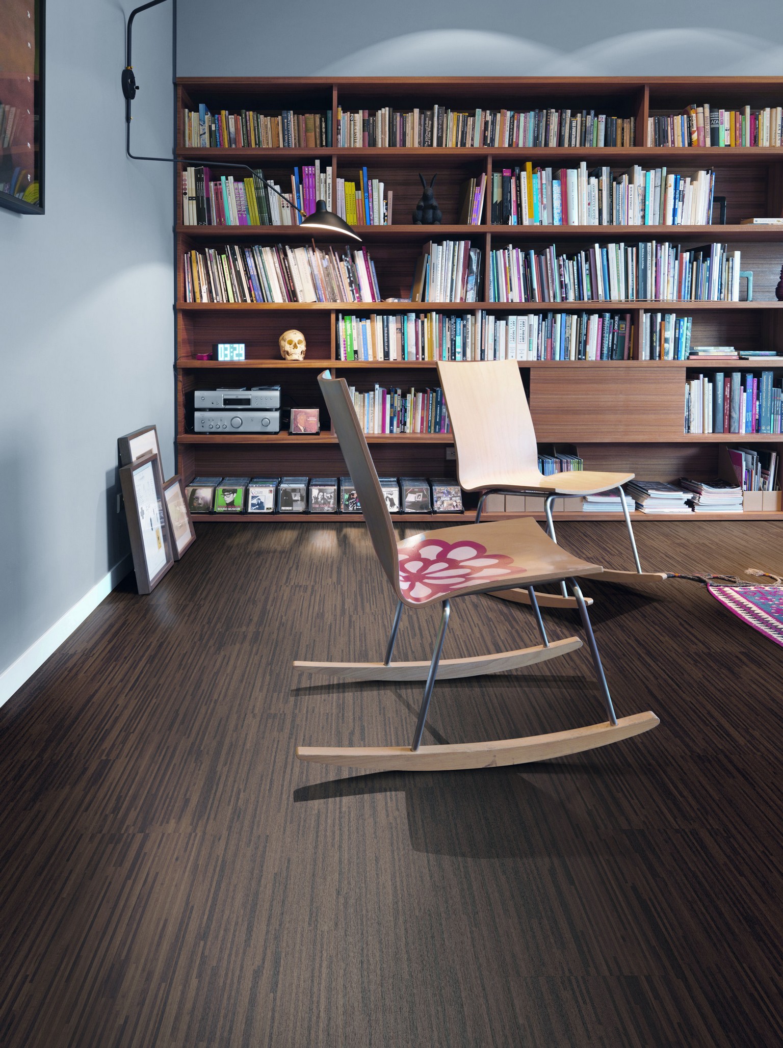 luxury vinyl karndean and amtico and rocking chair