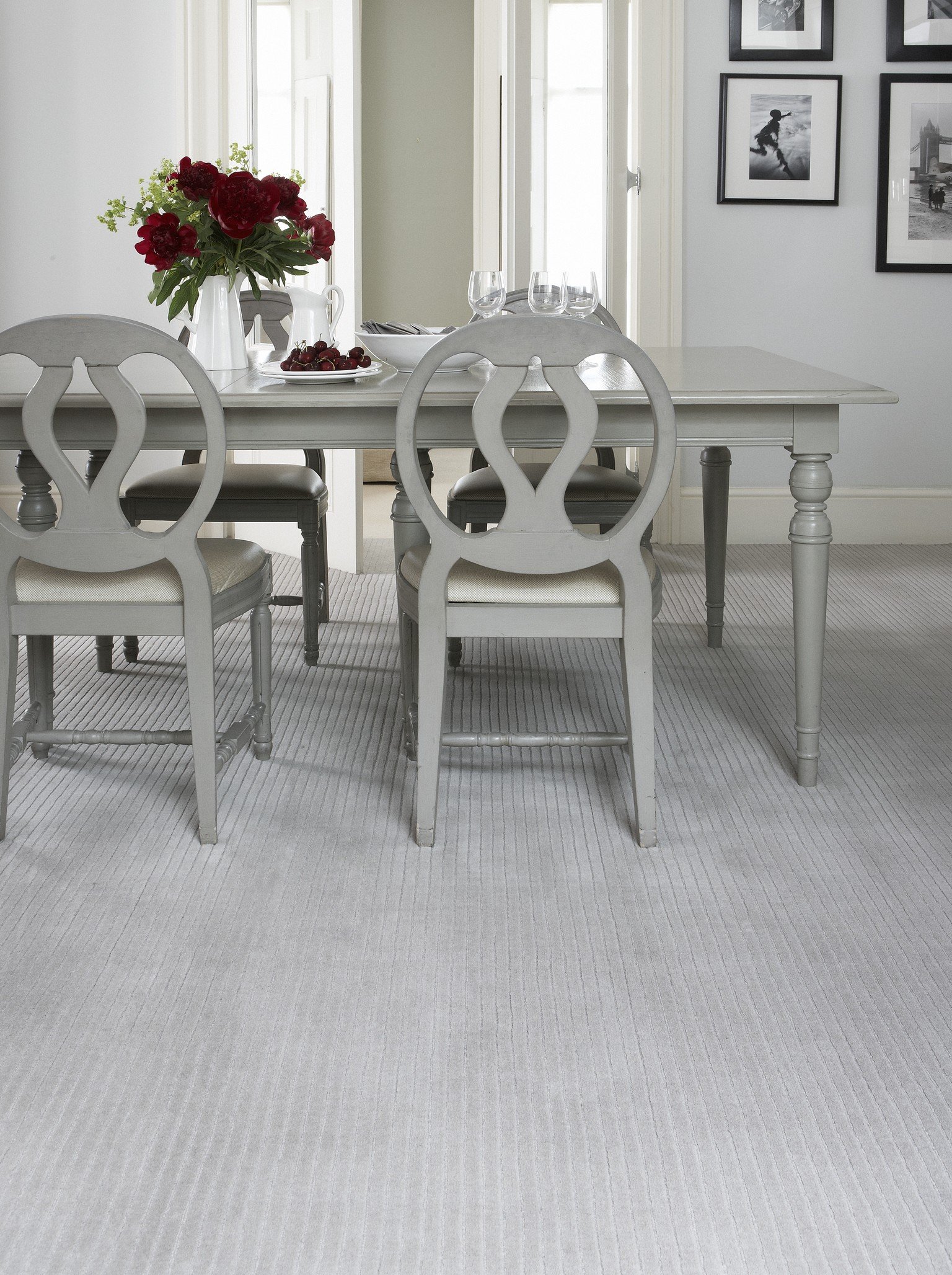 ribbed wool luxury carpet