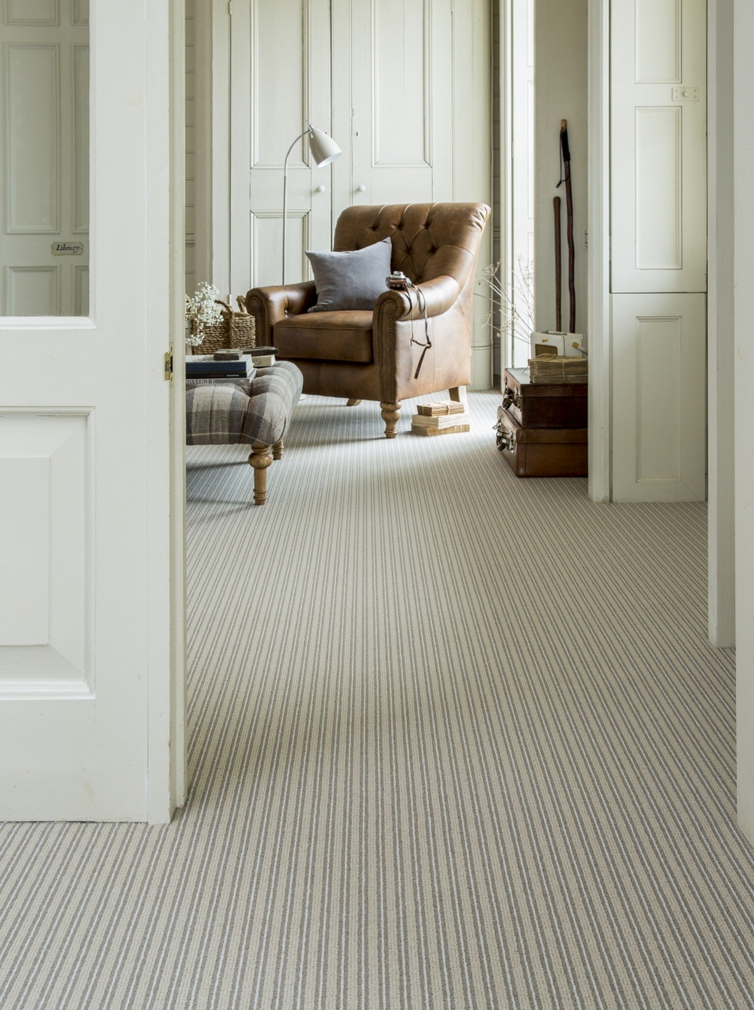 ribbed wool luxury carpet