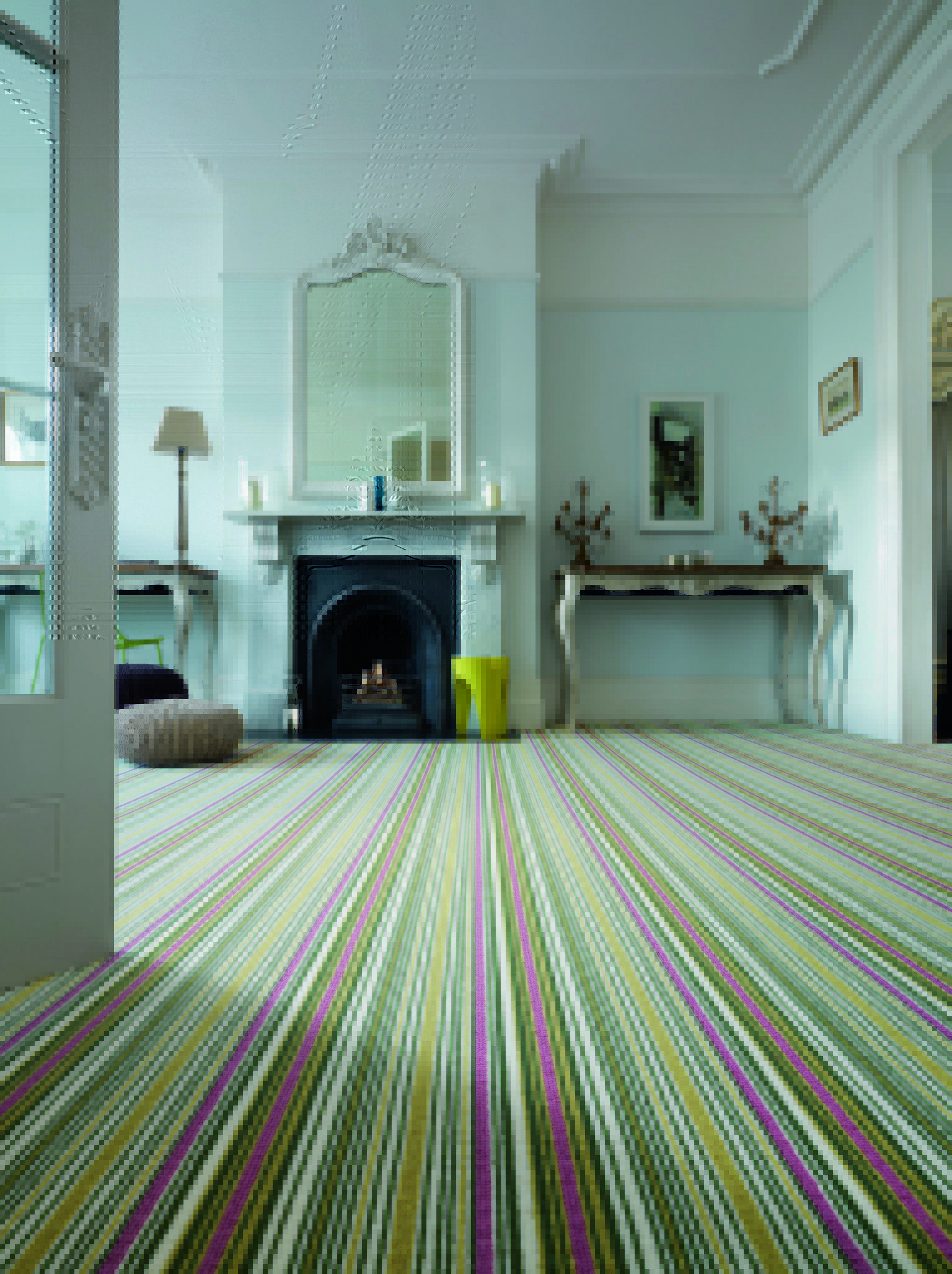 striped luxury carpet