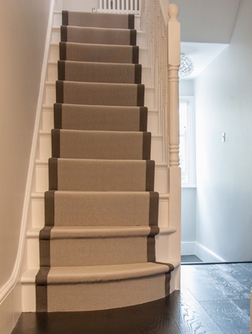 stair runner grey border