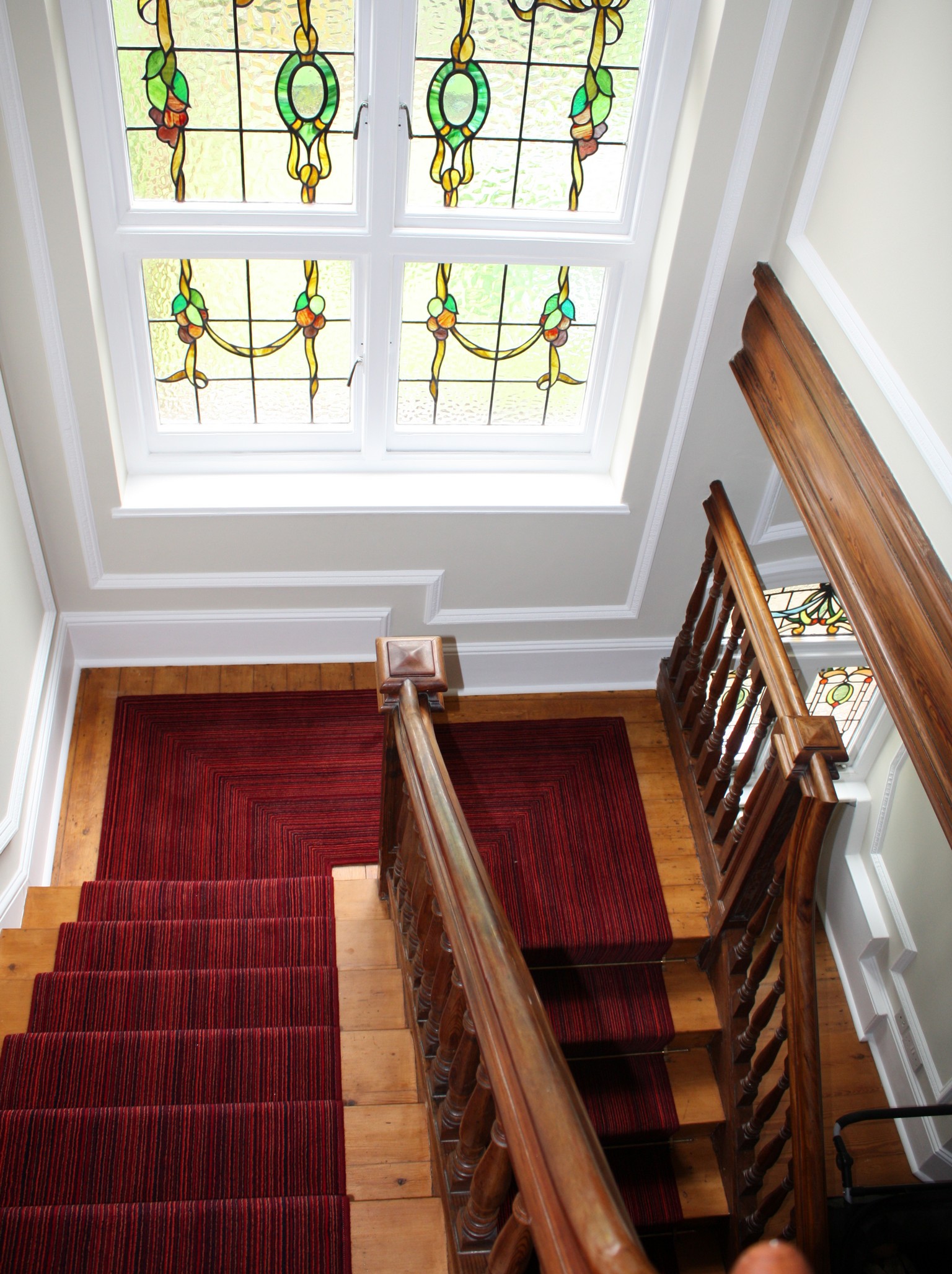 striped stair runner