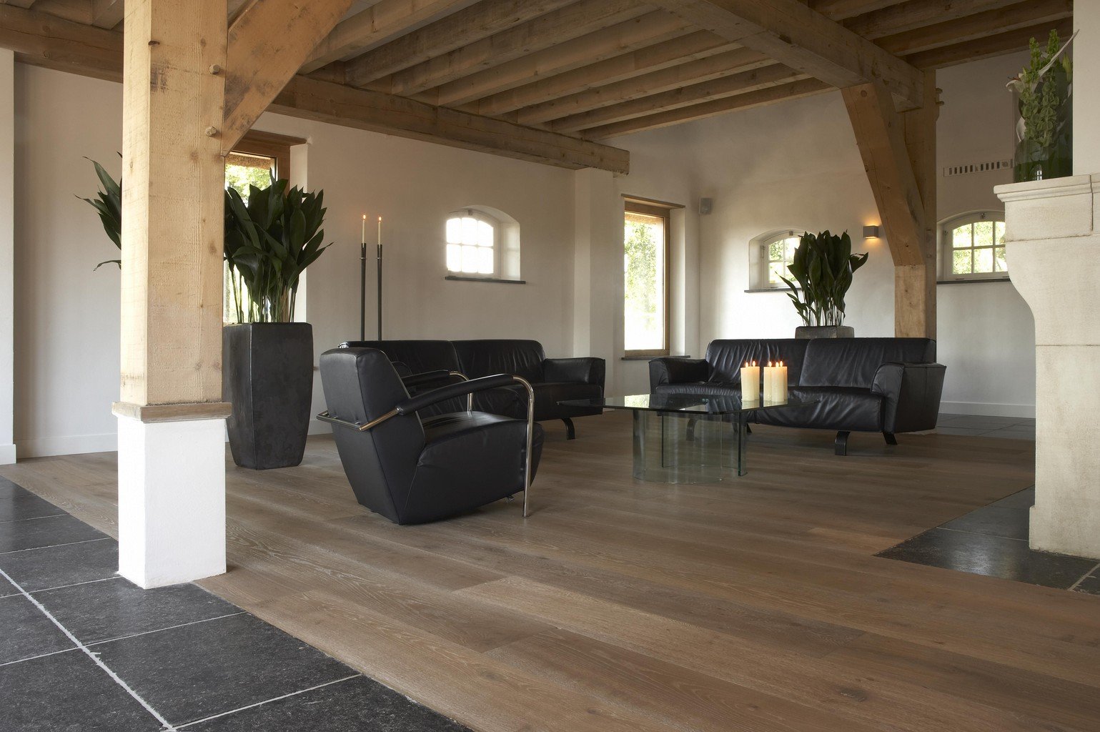 luxury wood flooring in lounge